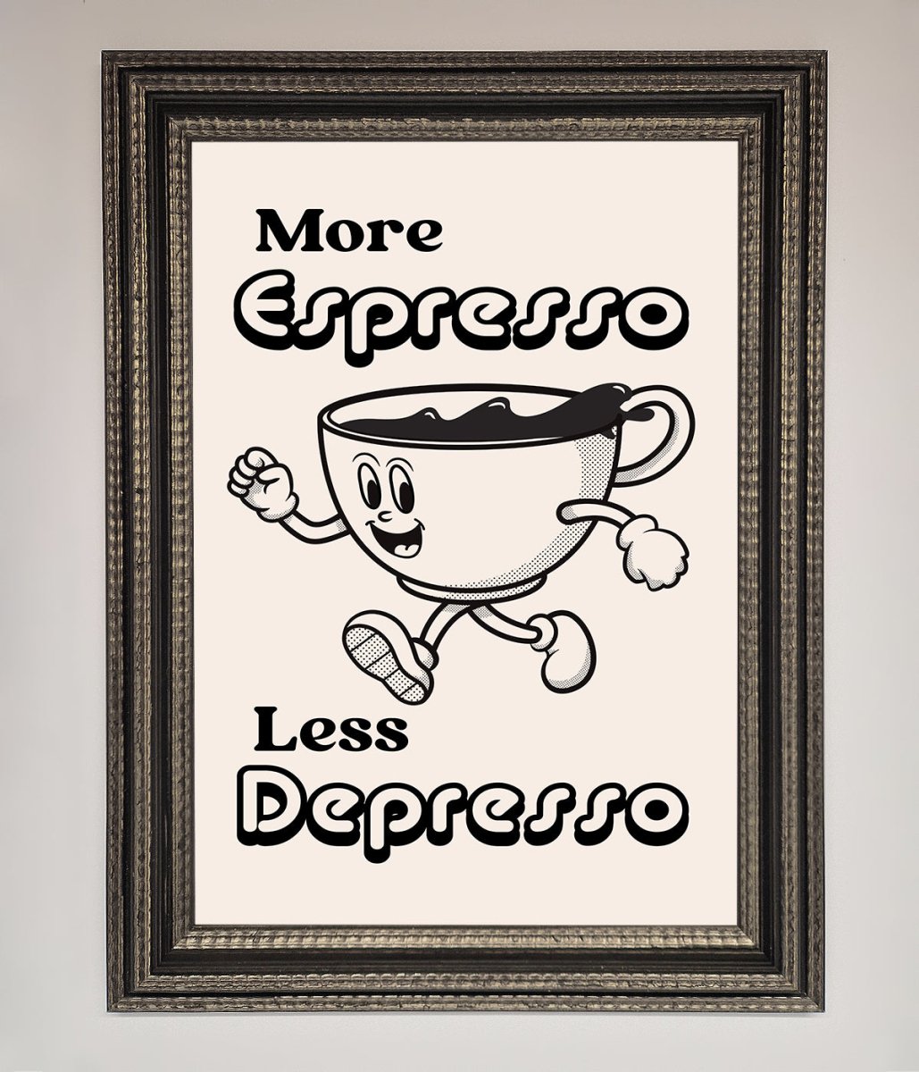 More Espresso Framed Print-14