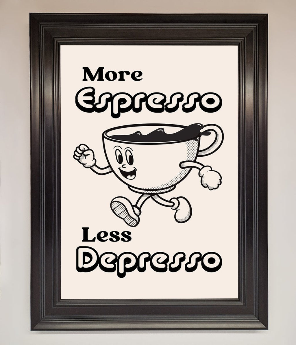 More Espresso Framed Print-16