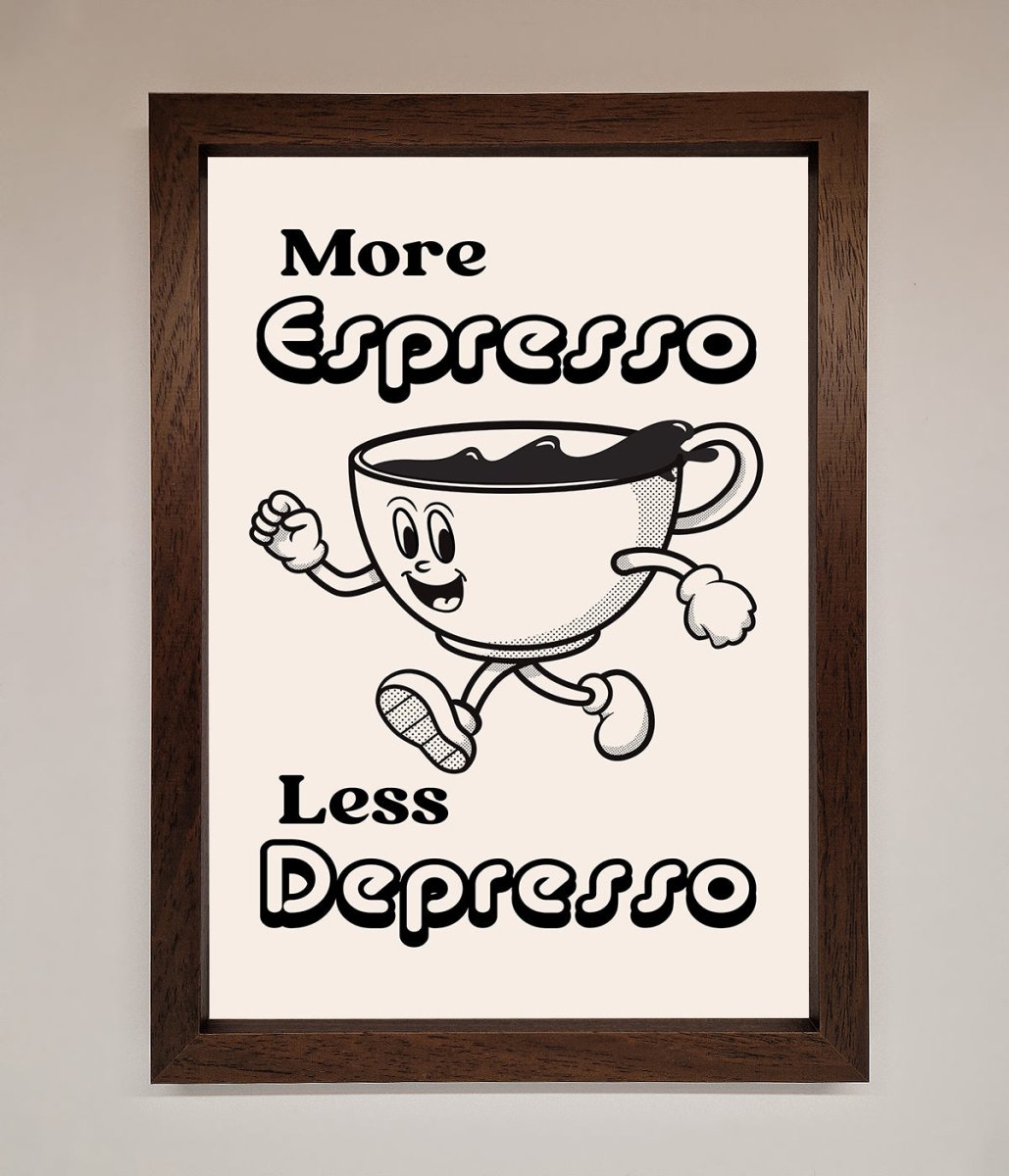 More Espresso Framed Print-4