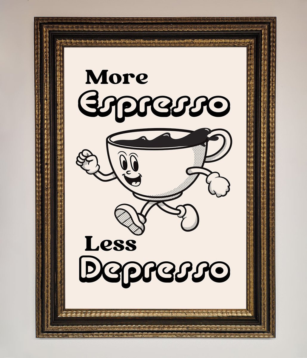 More Espresso Framed Print-12