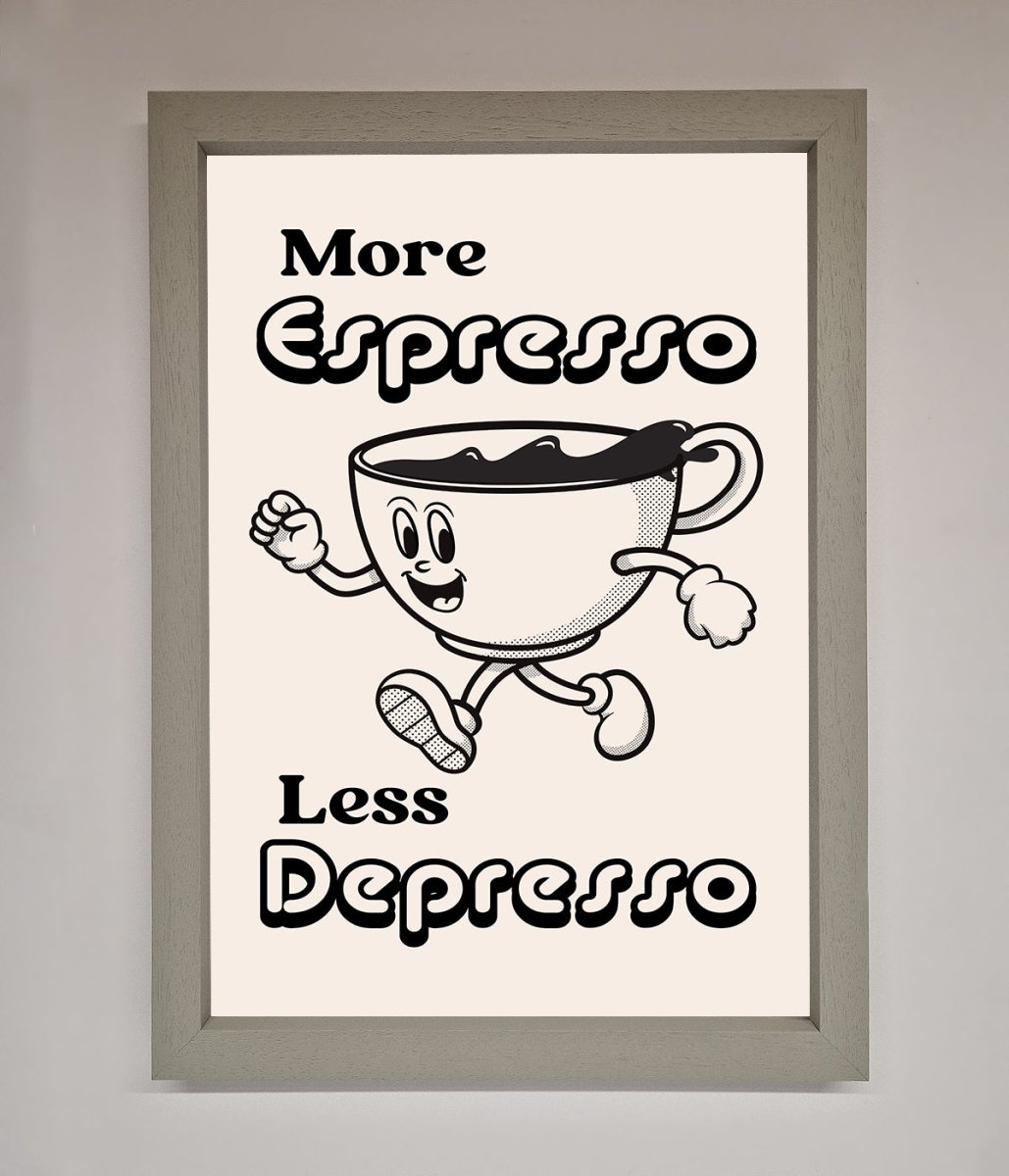 More Espresso Framed Print-2