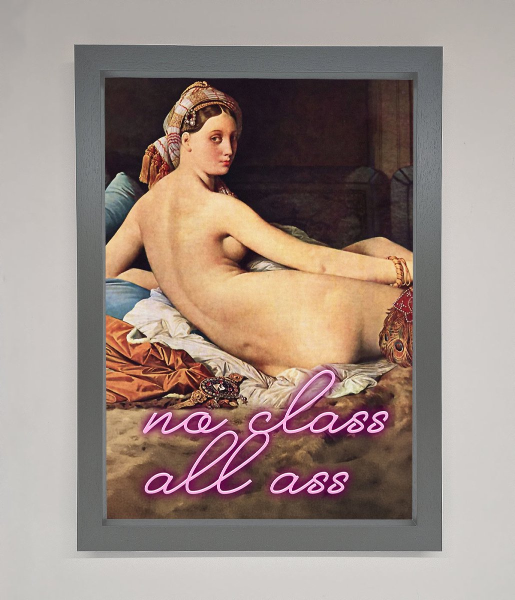 No Class All Ass Framed Print-4