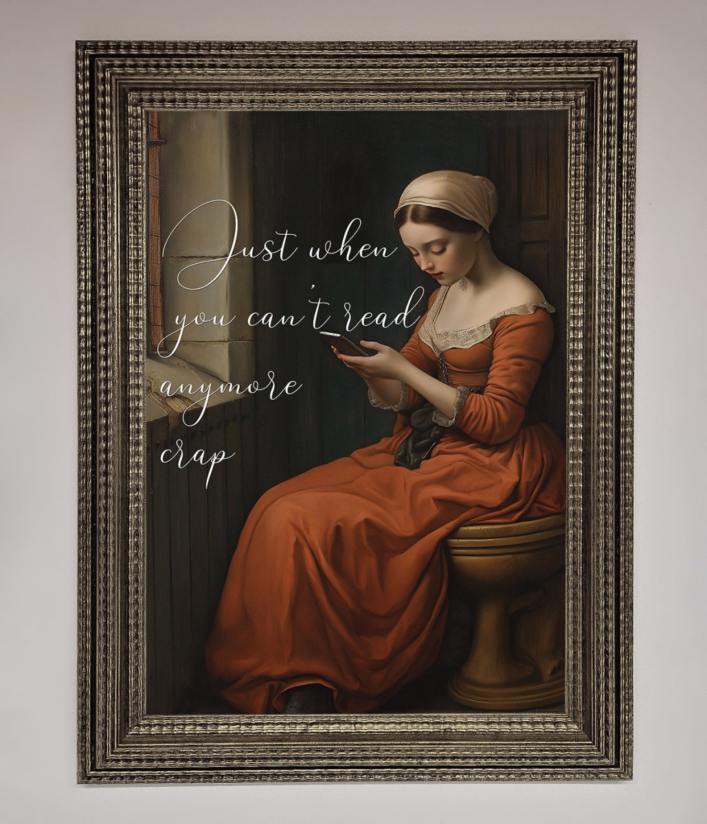 No More Crap Framed Poster-11
