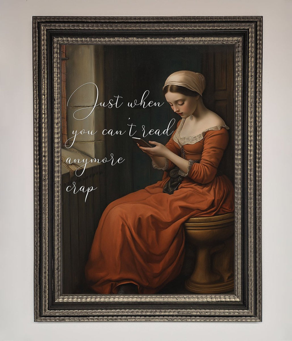 No More Crap Framed Poster-13
