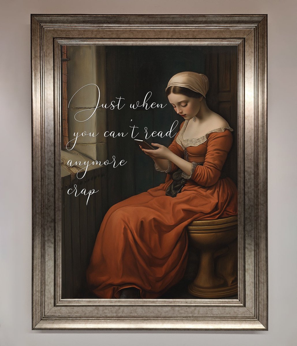 No More Crap Framed Poster-14