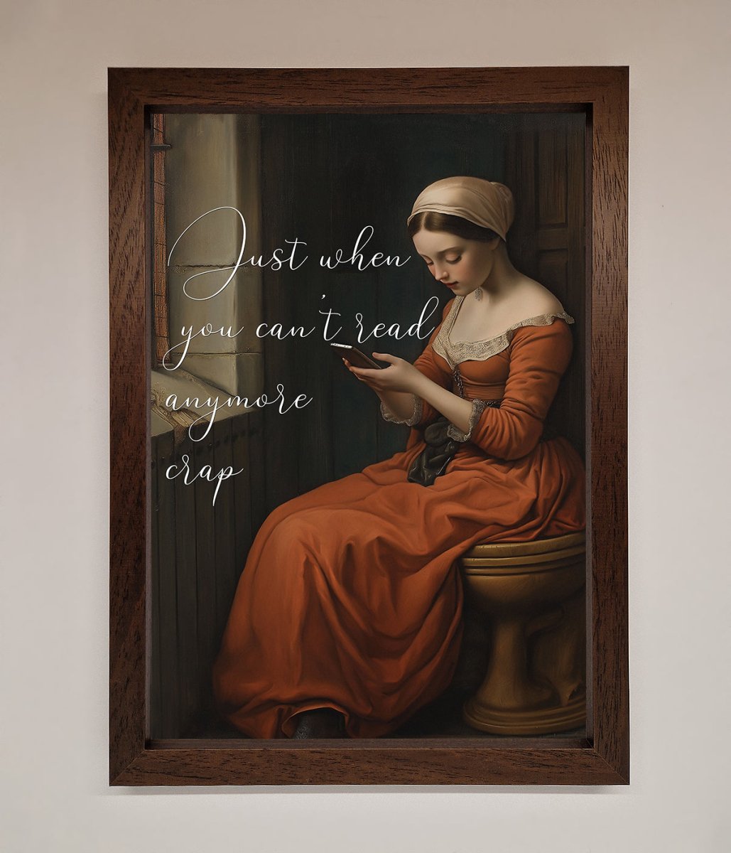 No More Crap Framed Poster-18