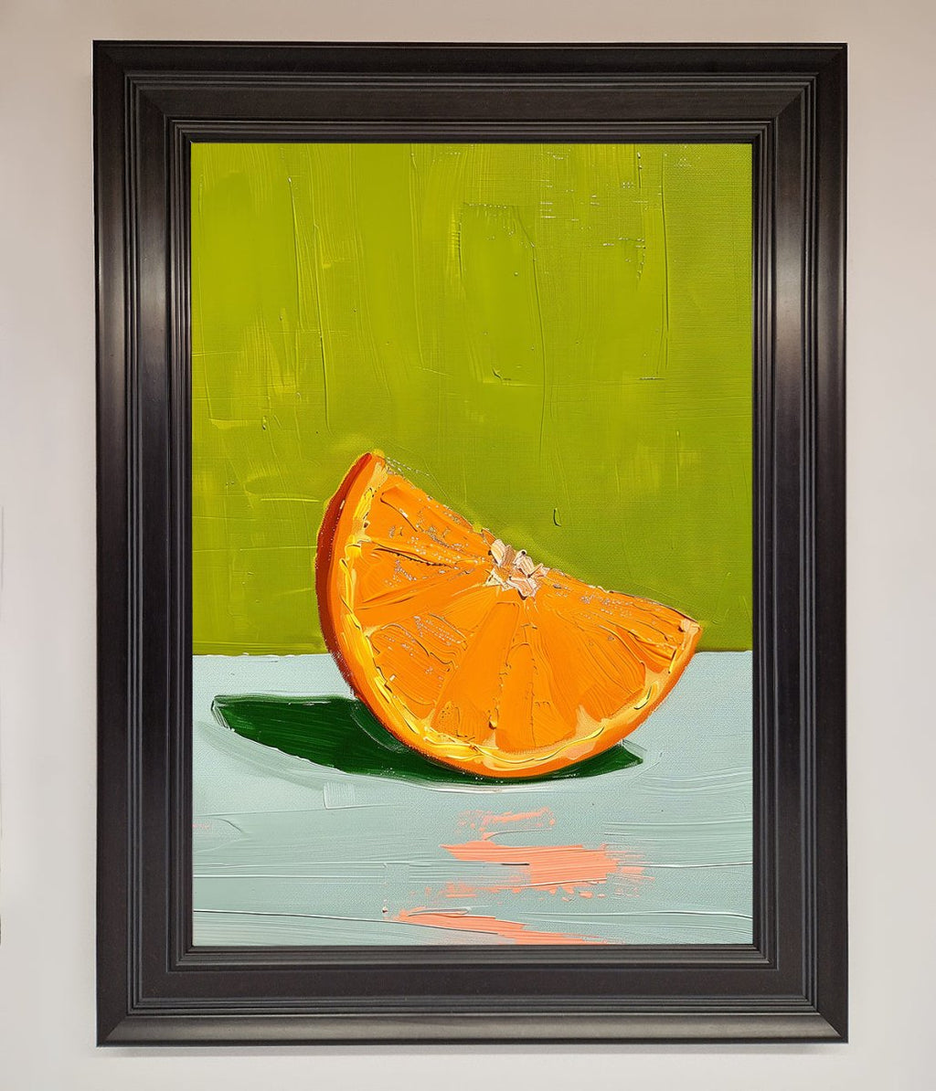 Orange Wedge Framed Print-6
