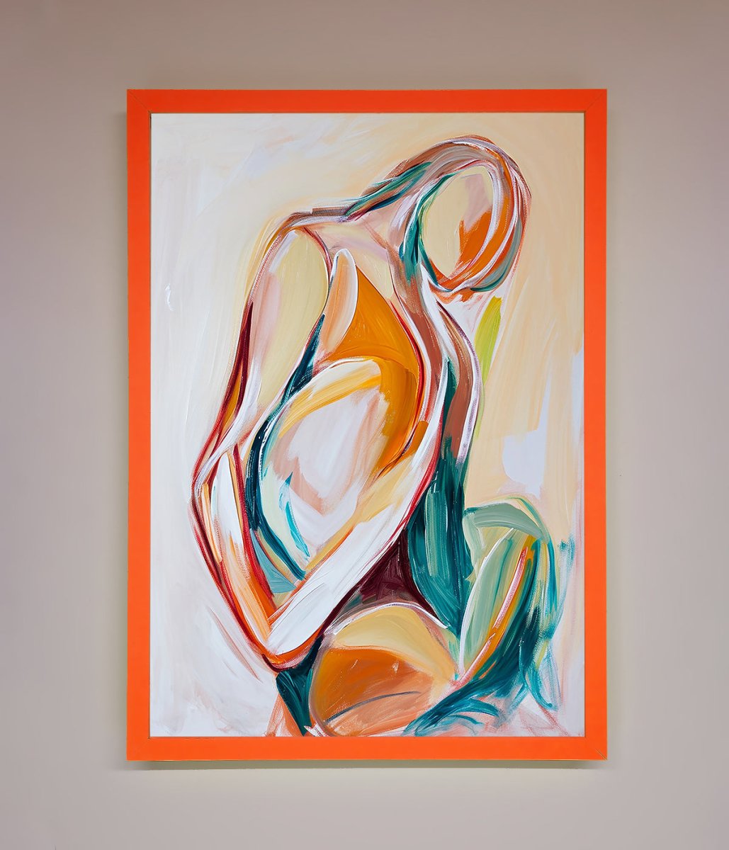Pain Stroke Embrace Framed Poster-10