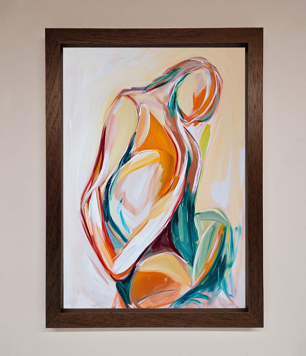 Pain Stroke Embrace Framed Poster-9