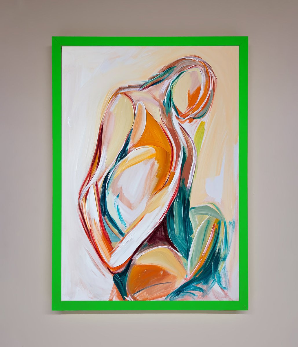 Pain Stroke Embrace Framed Poster-11