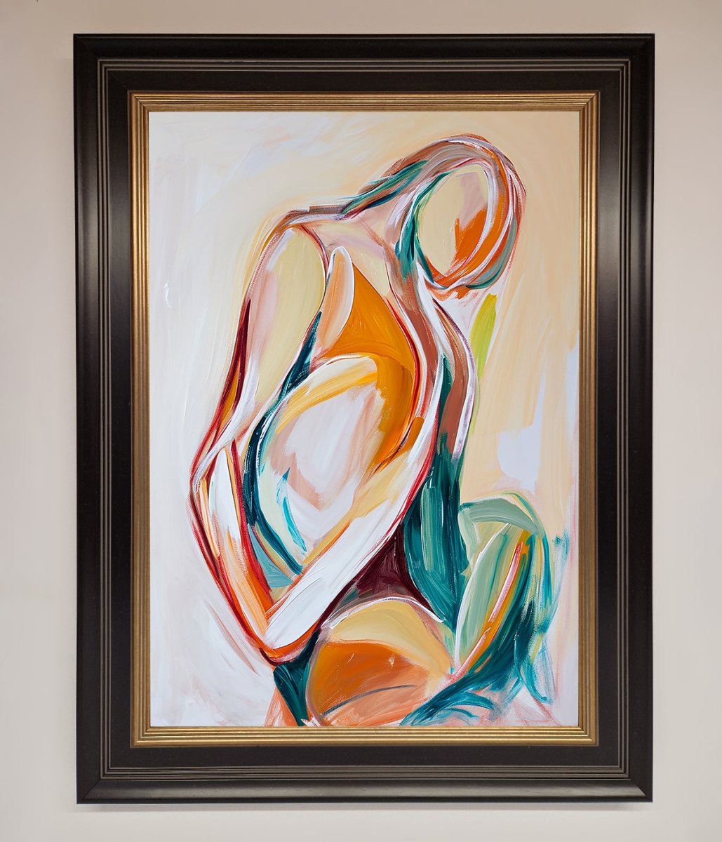 Pain Stroke Embrace Framed Poster-0