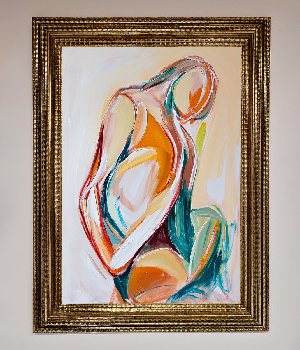 Pain Stroke Embrace Framed Poster-15