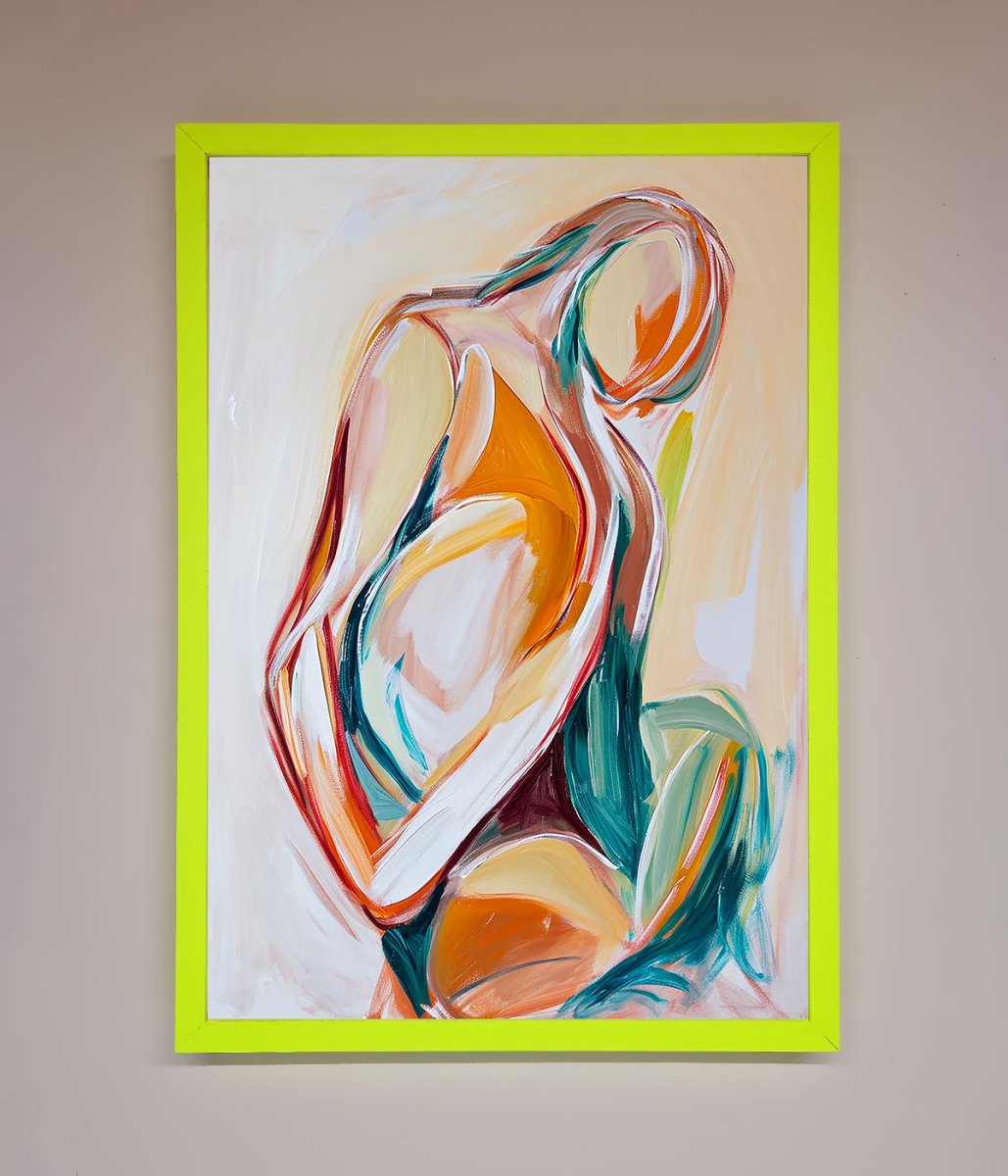 Pain Stroke Embrace Framed Poster-12