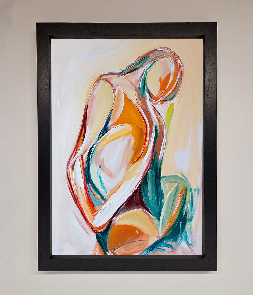 Pain Stroke Embrace Framed Poster-1