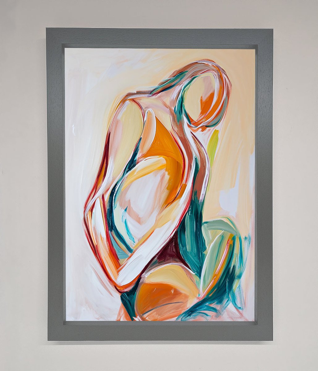 Pain Stroke Embrace Framed Poster-4