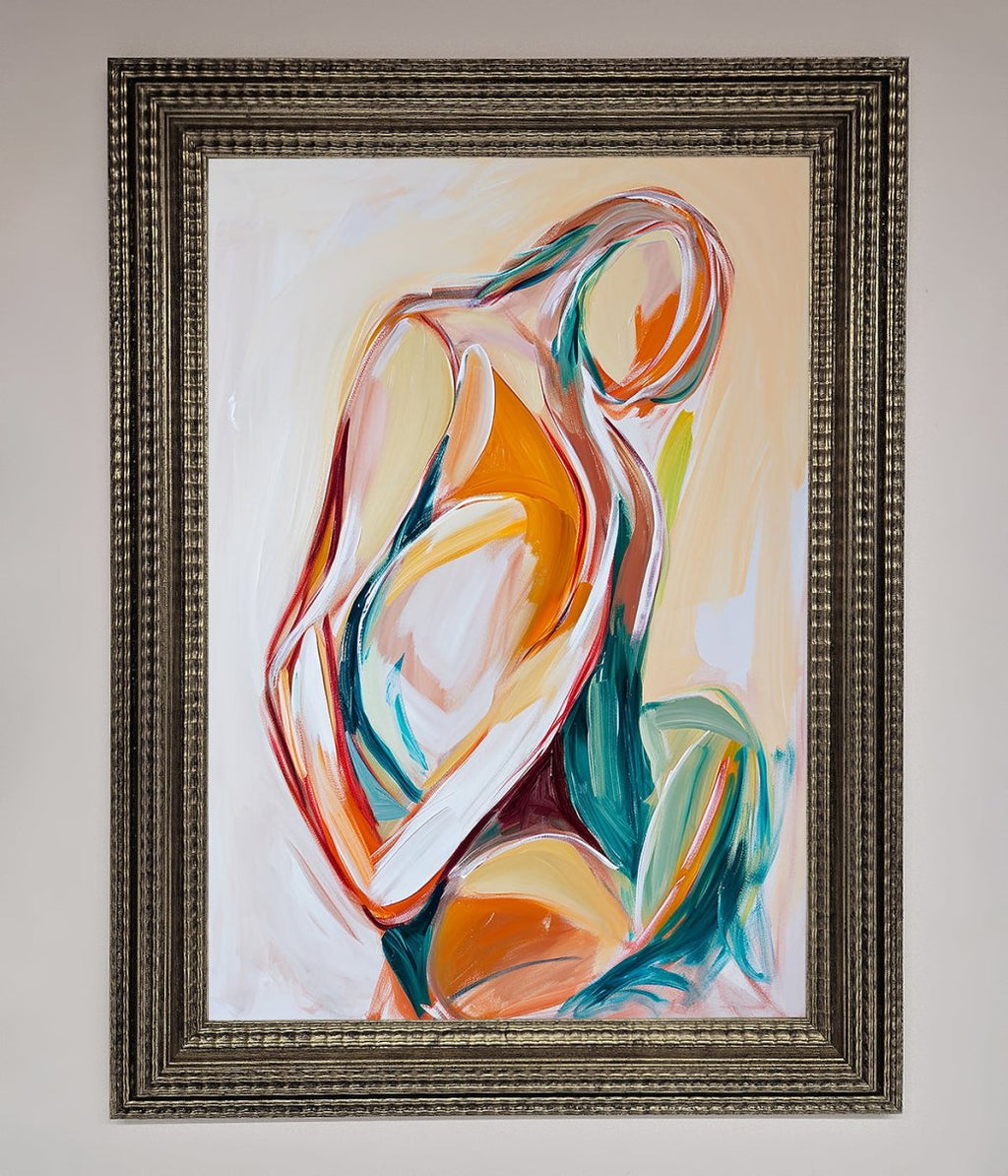 Pain Stroke Embrace Framed Poster-16