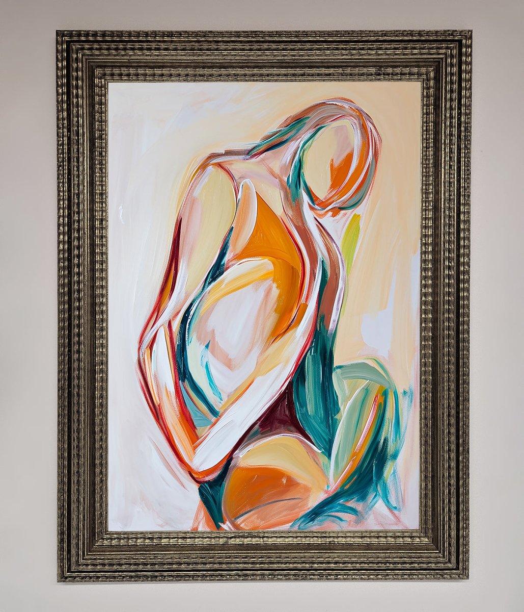Pain Stroke Embrace Framed Poster-16
