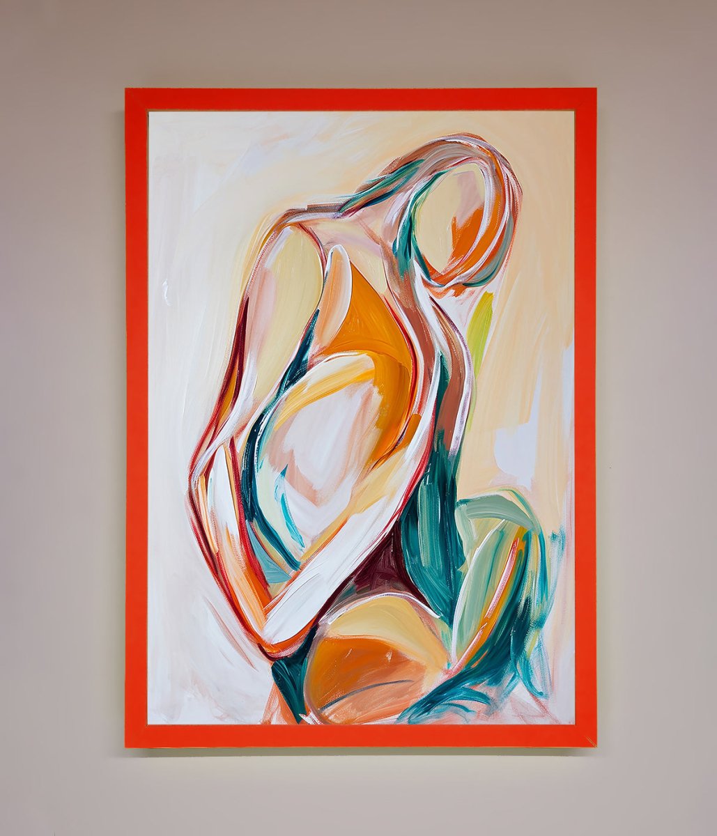 Pain Stroke Embrace Framed Poster-14