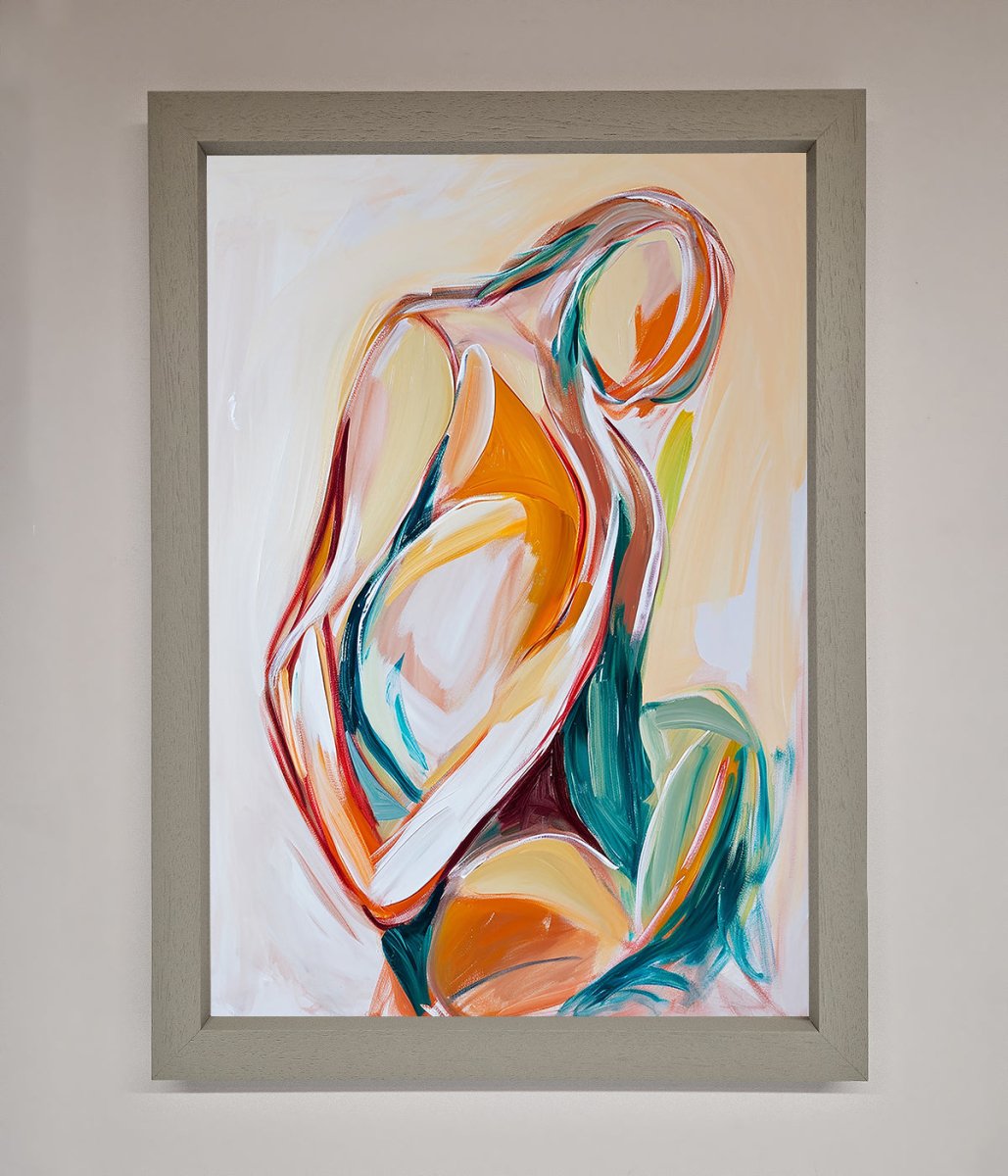 Pain Stroke Embrace Framed Poster-3