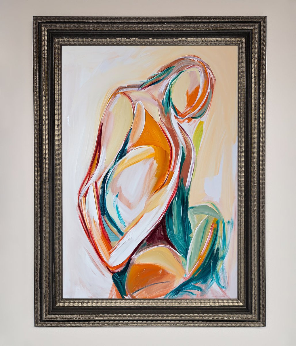 Pain Stroke Embrace Framed Poster-17