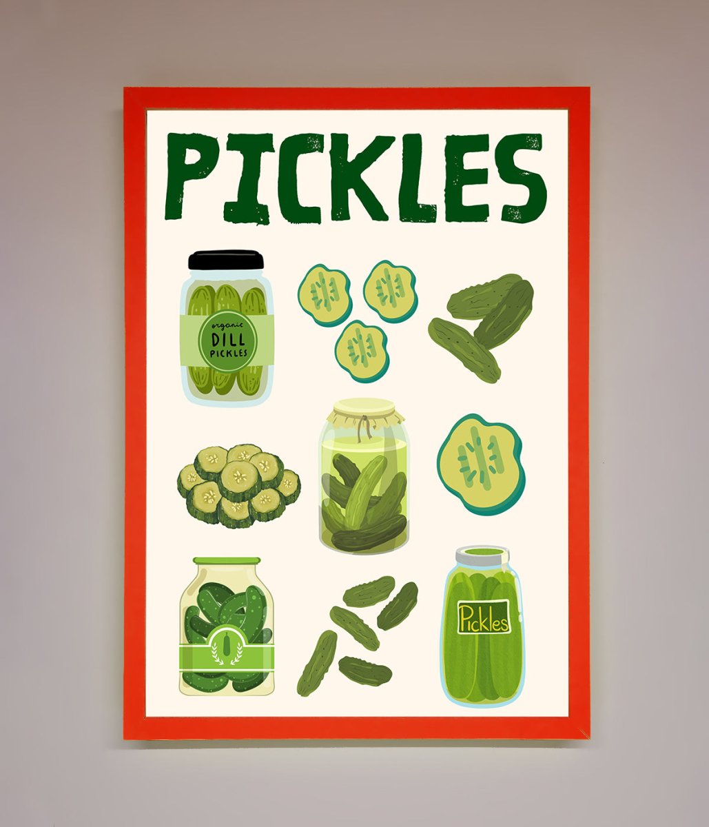 Pickle Lover Framed Wall Art-14