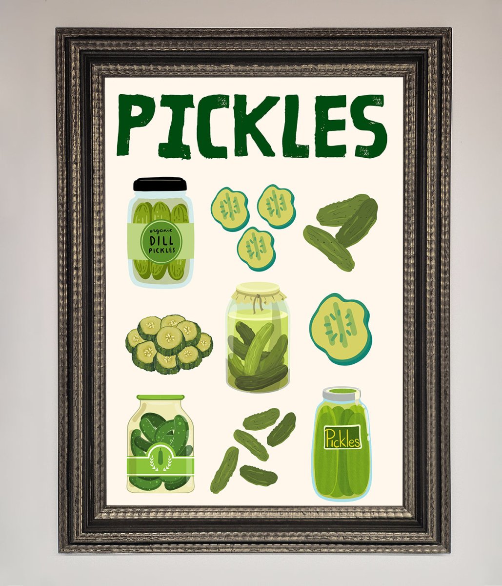 Pickle Lover Framed Wall Art-17