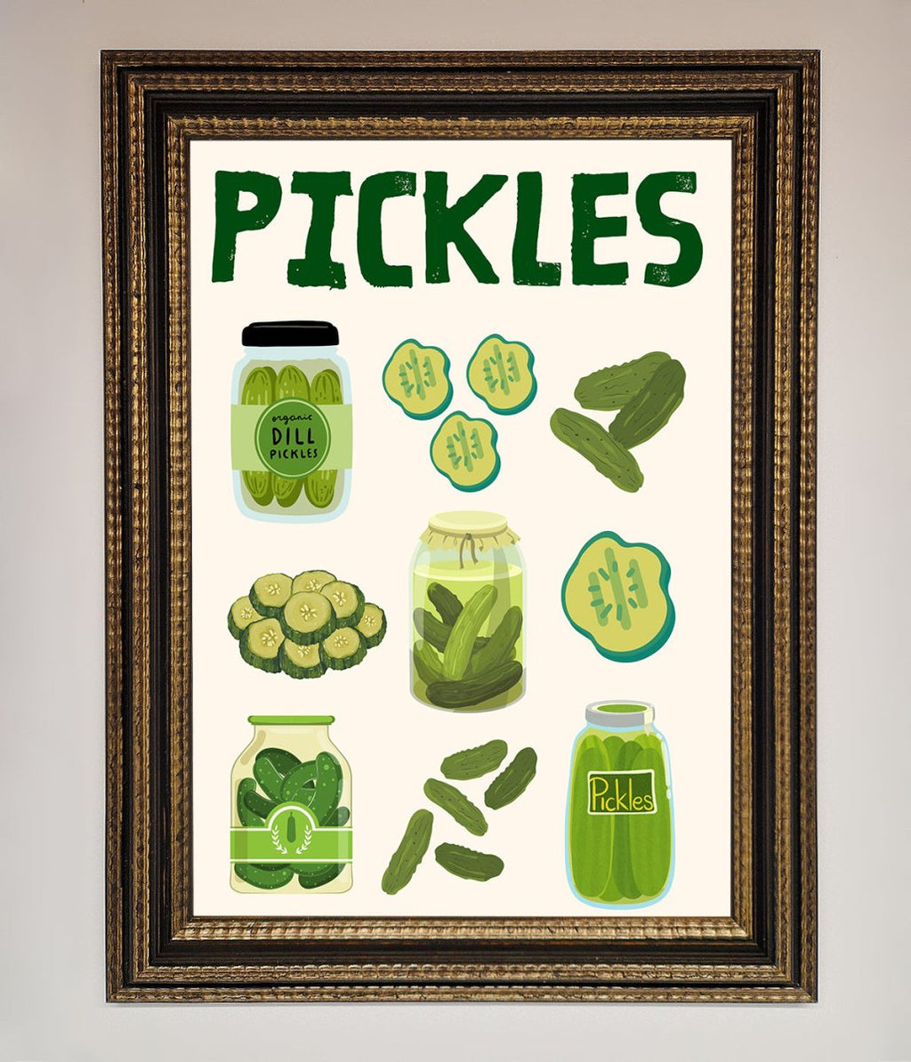 Pickle Lover Framed Wall Art-18
