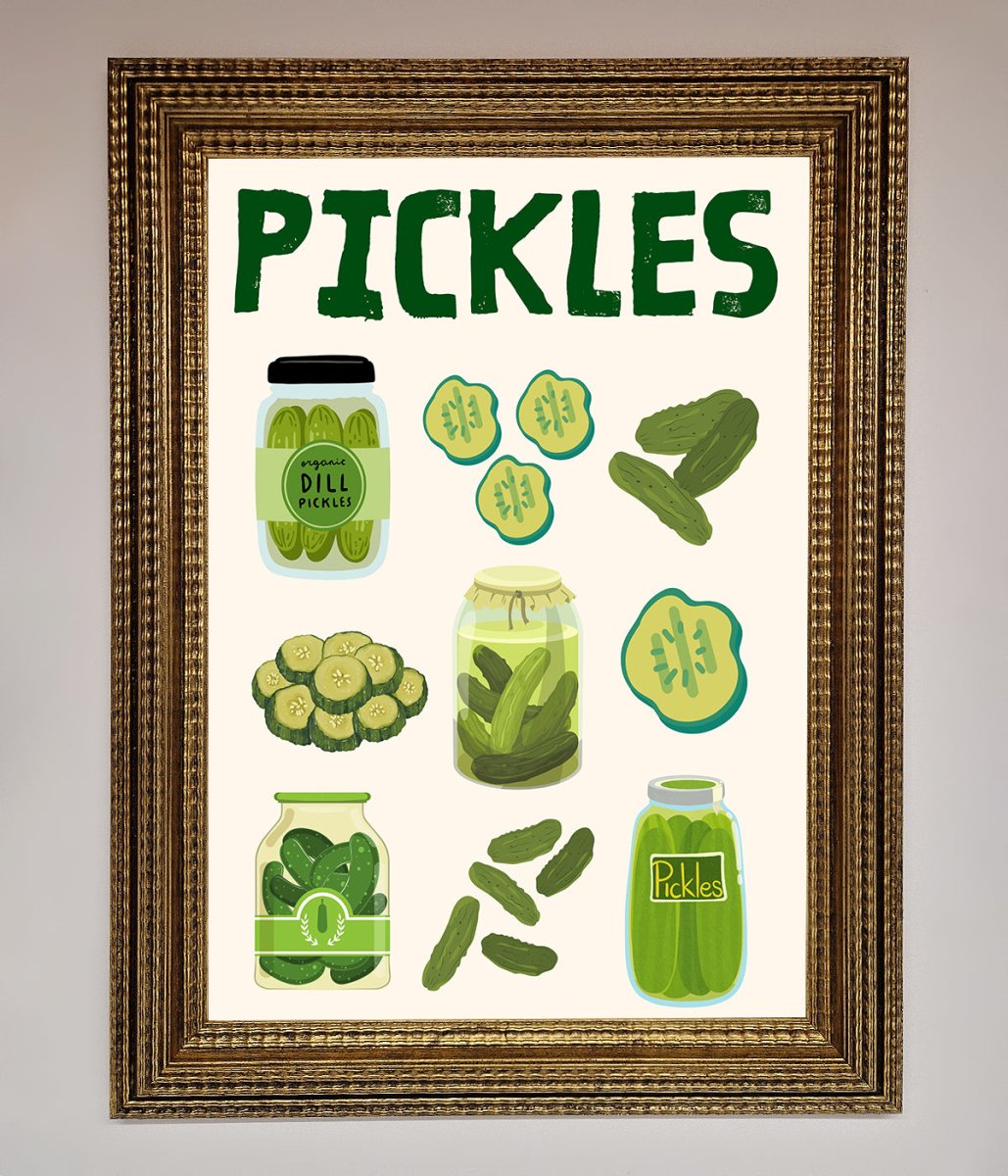 Pickle Lover Framed Wall Art-15