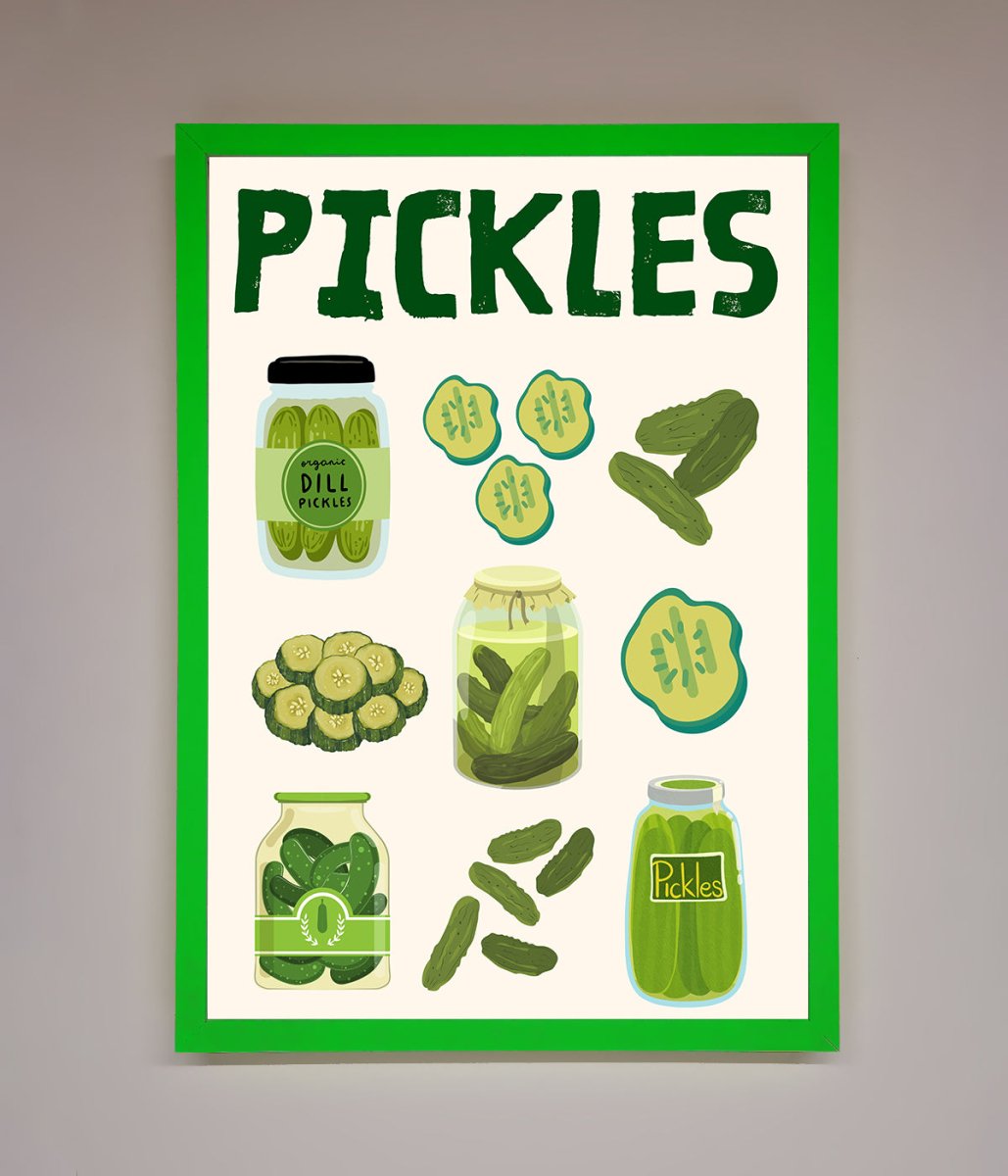 Pickle Lover Framed Wall Art-12