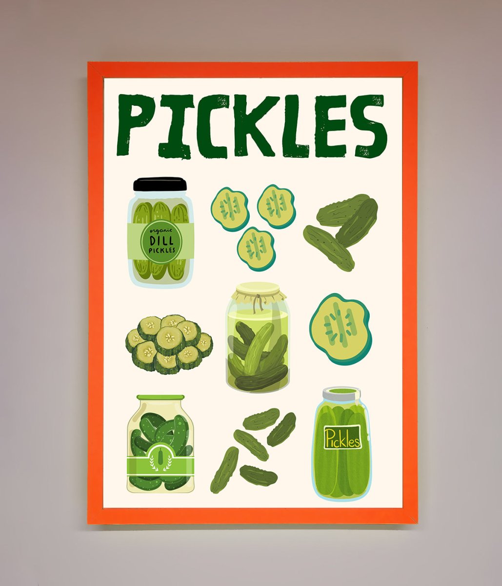 Pickle Lover Framed Wall Art-11
