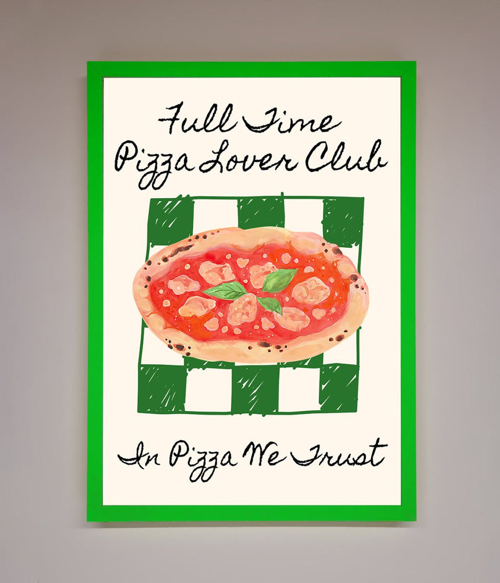 Pizza Lover Club Framed Wall Art-0