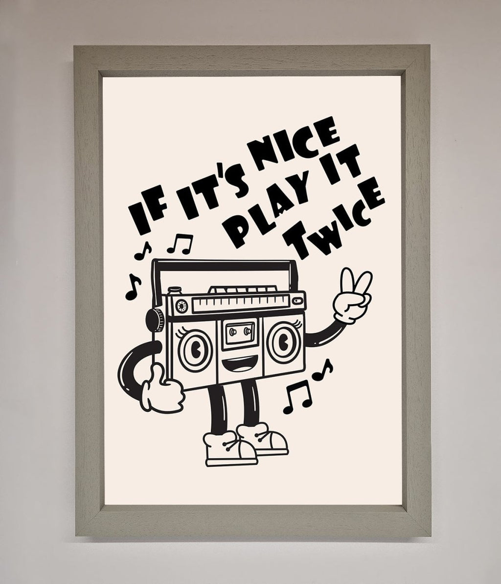 Play Twice Framed Wall Art-3