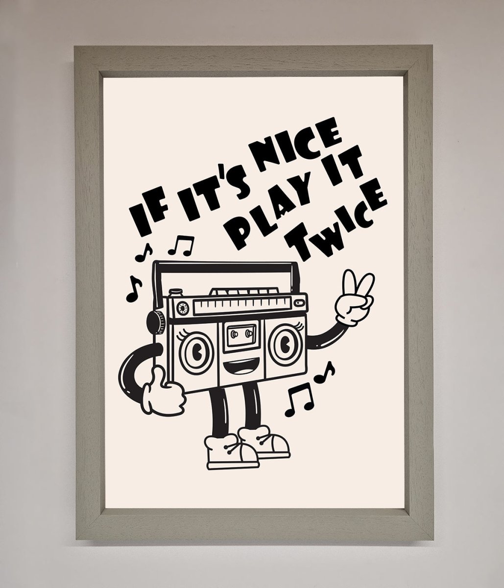 Play Twice Framed Wall Art-3