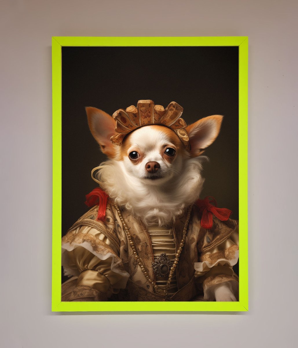 Renaissance Chihuahua Framed Print-7