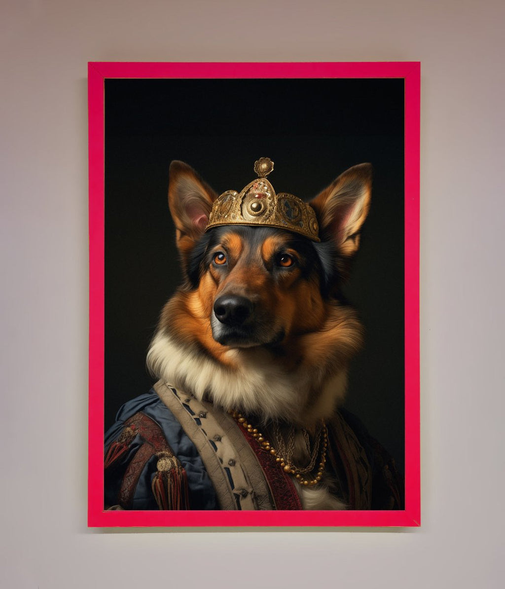 Renaissance German Shepherd Framed Wall Art-5