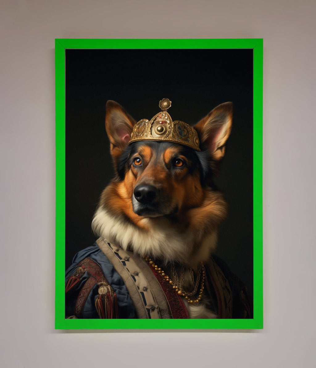 Renaissance German Shepherd Framed Wall Art-9