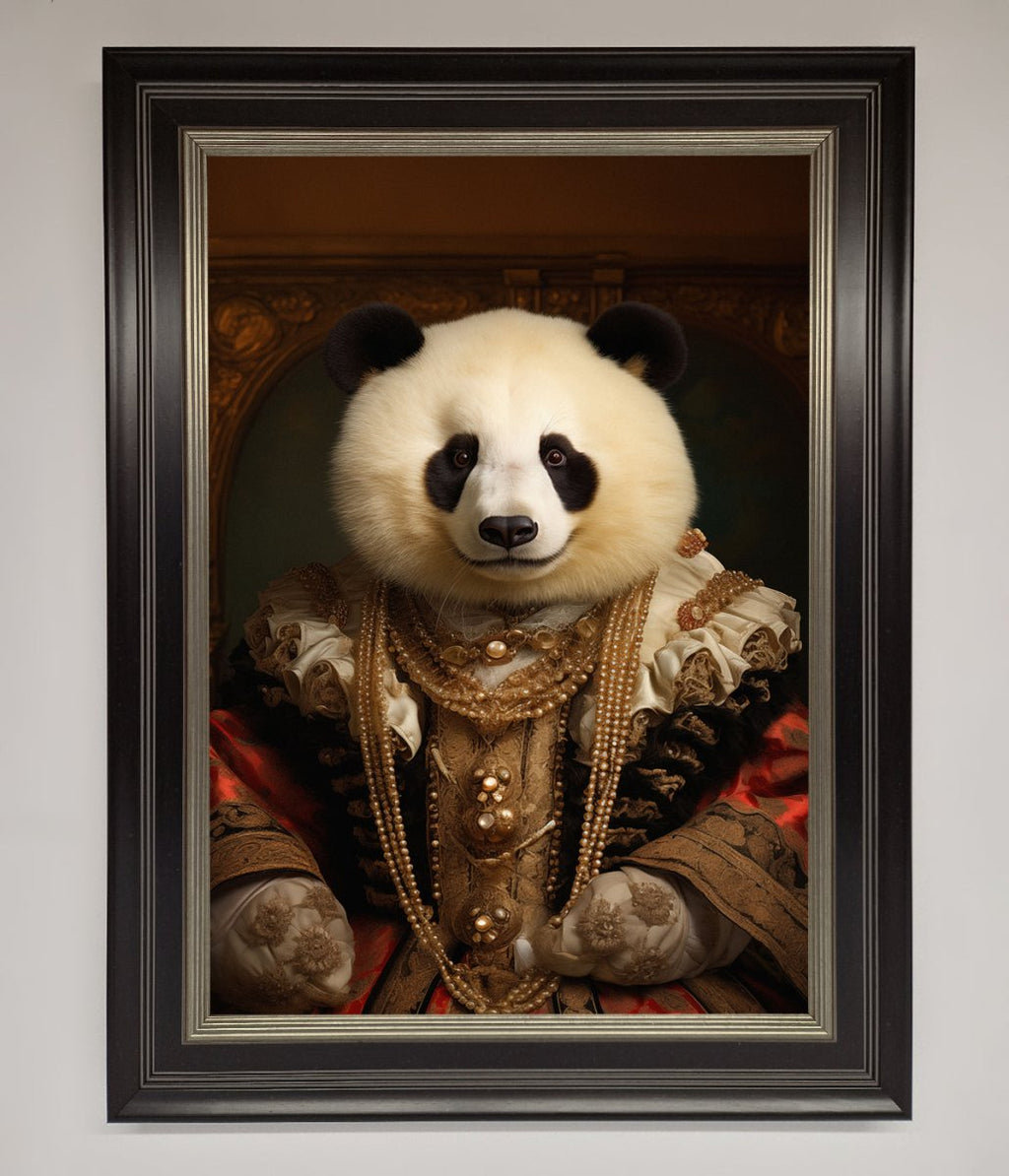 Renaissance Panda Framed Print-16