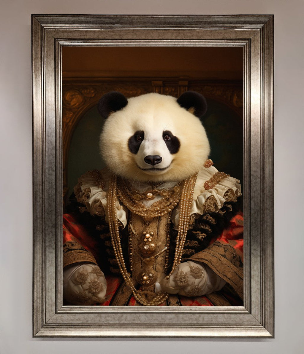 Renaissance Panda Framed Print-14