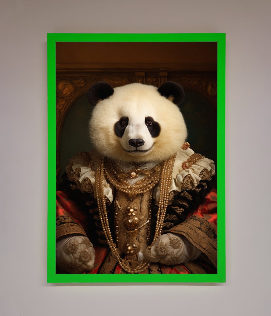 Renaissance Panda Framed Print-9