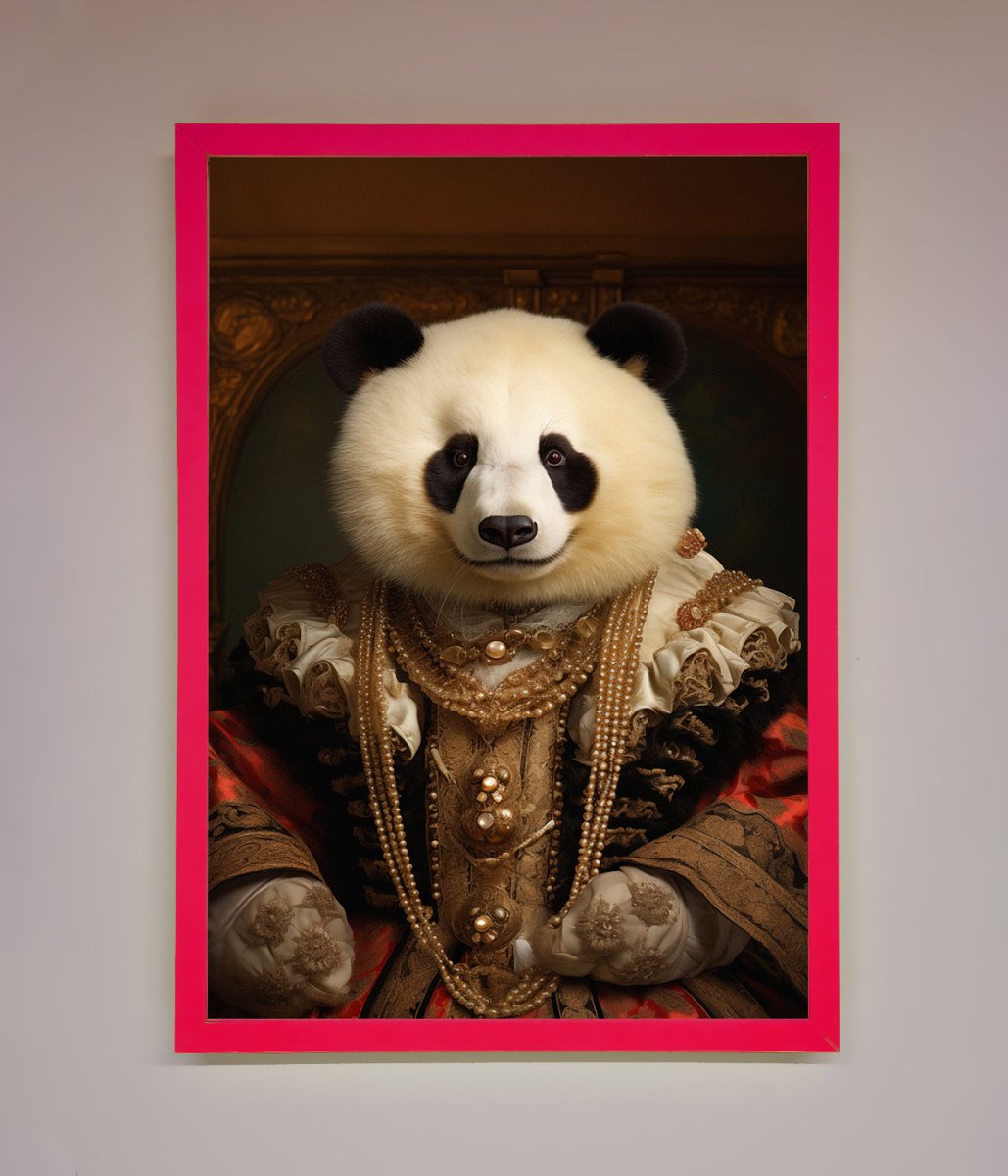 Renaissance Panda Framed Print-5