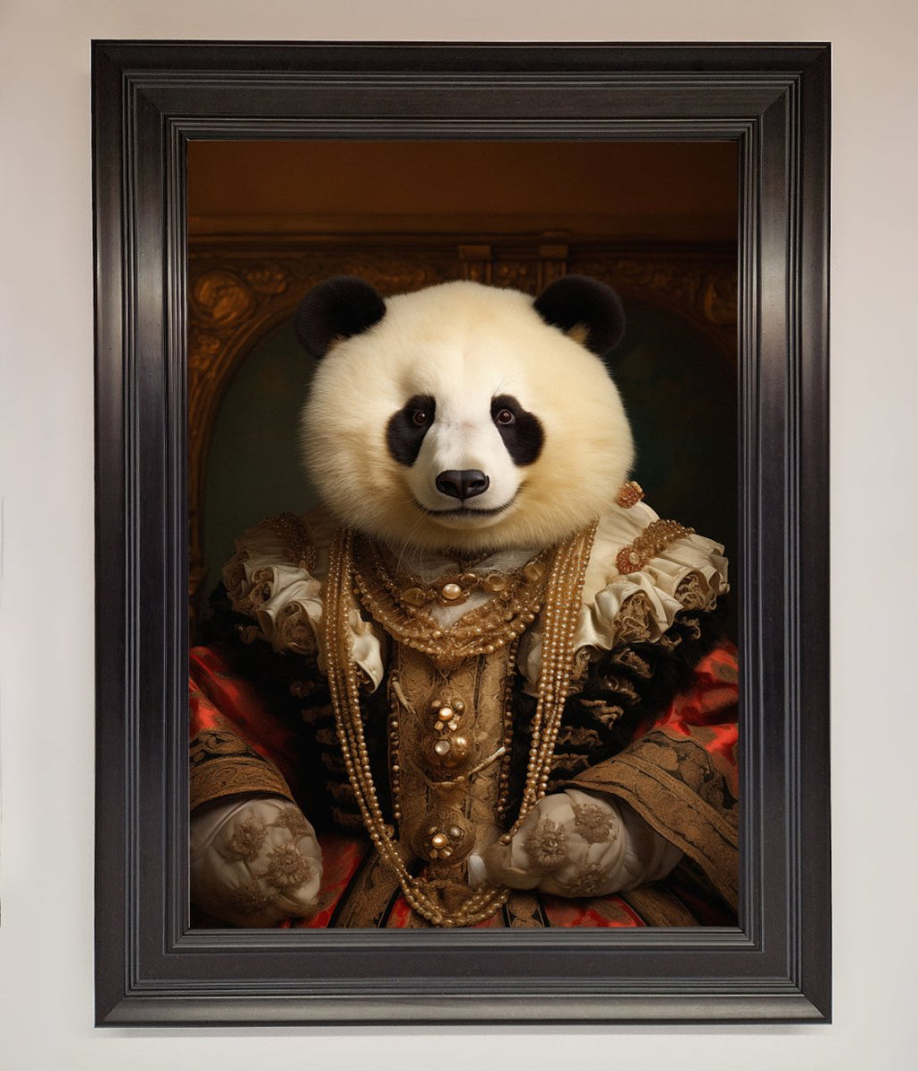 Renaissance Panda Framed Print-15