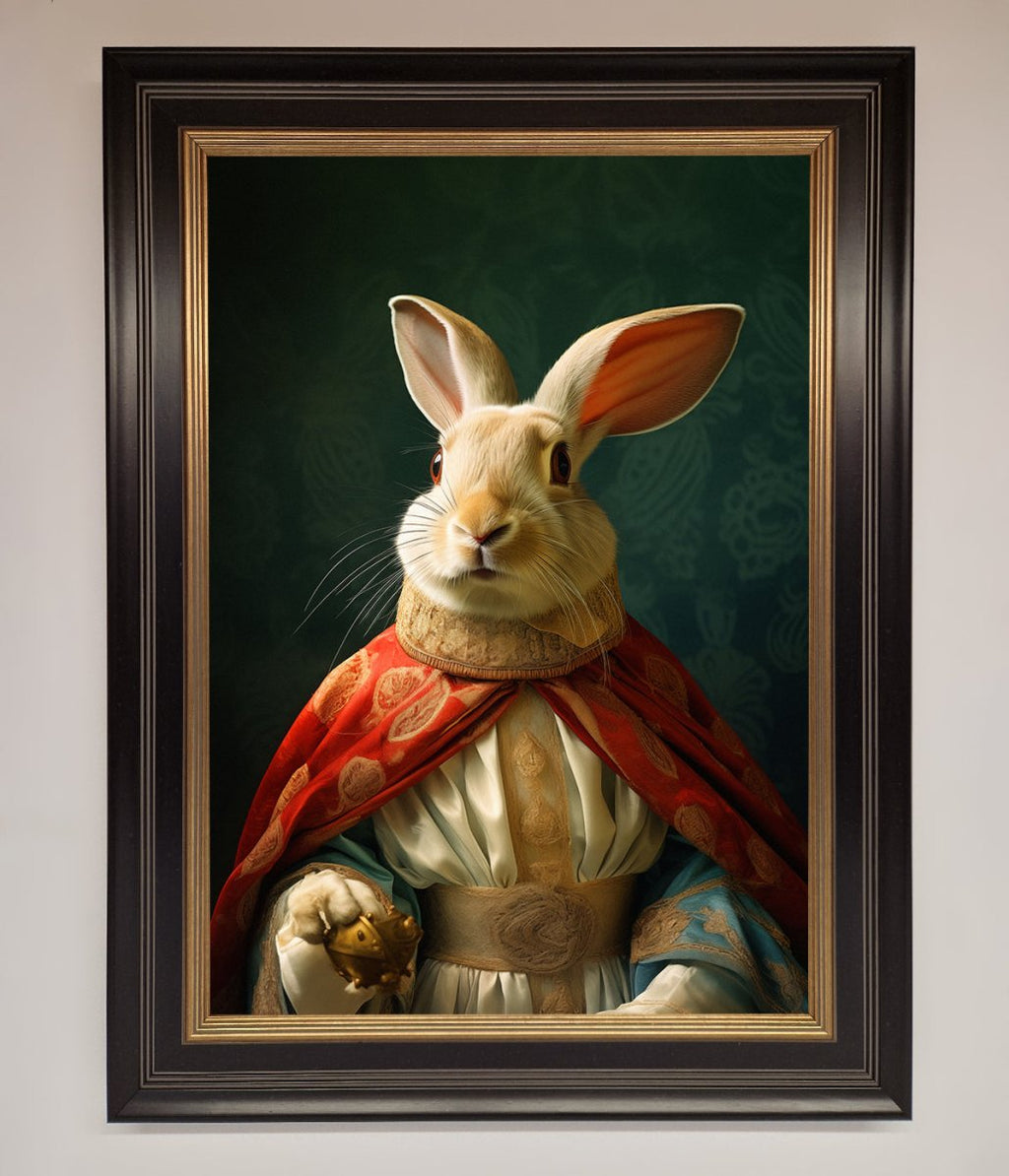 Renaissance Rabbit Framed Poster-17