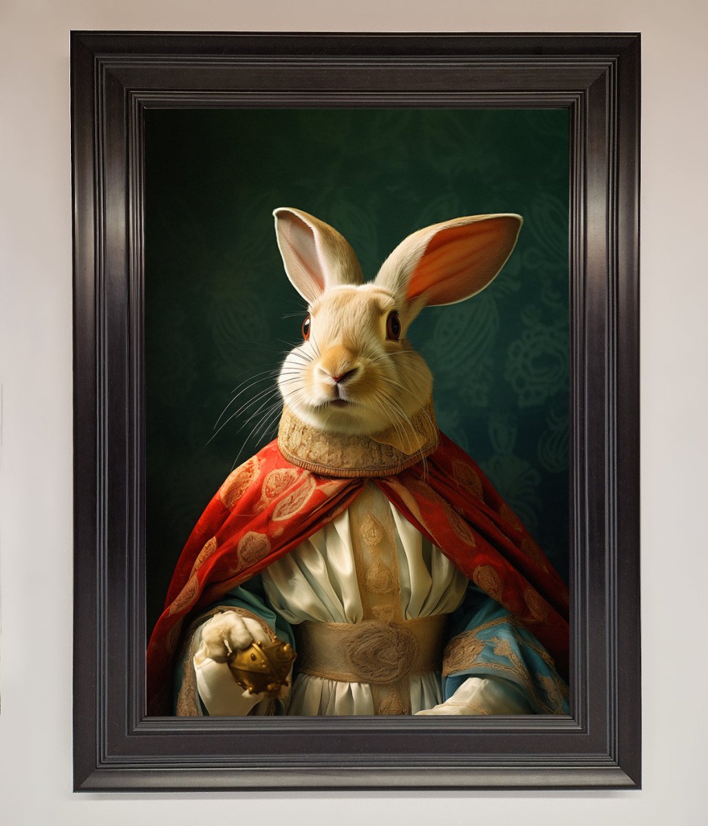 Renaissance Rabbit Framed Poster-15