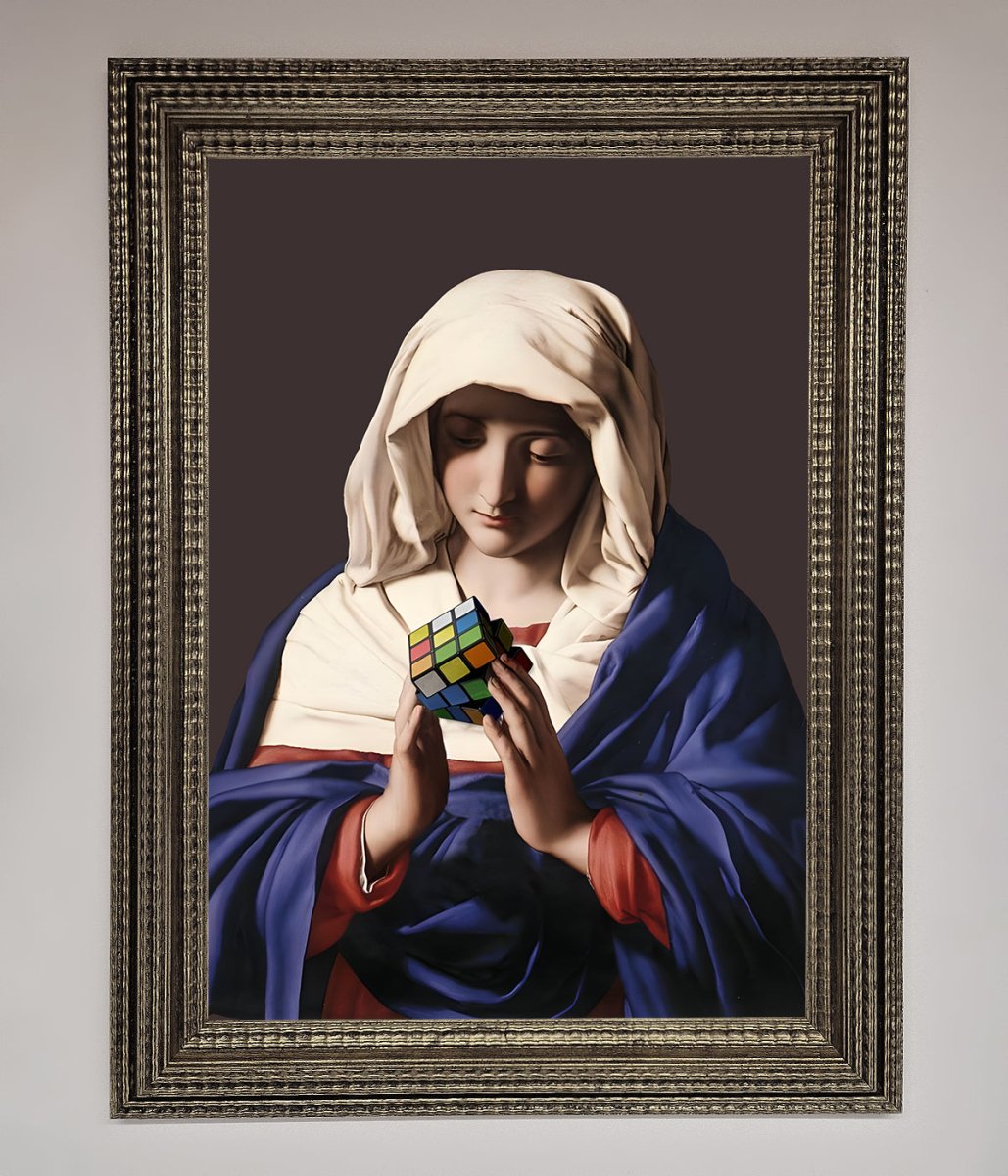 Renaissance Rubik Cube Framed Wall Art-0