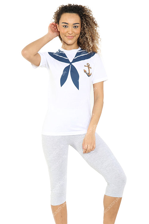 Wickedfun Women Men Sailor Printed T-Shirt-2