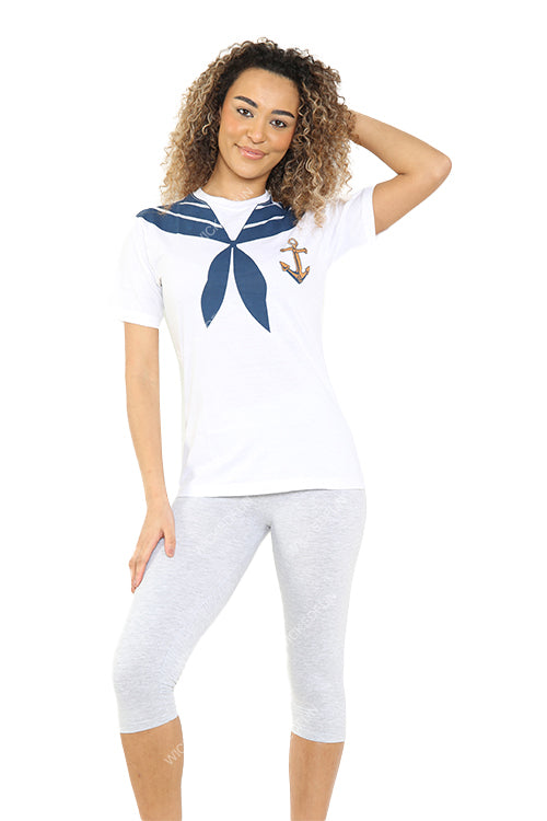 Wickedfun Women Men Sailor Printed T-Shirt-3