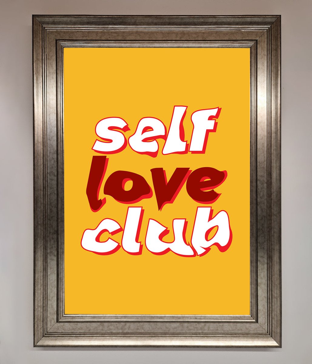 Self Love Club Quote Framed Wall Art-14