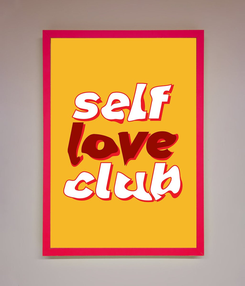 Self Love Club Quote Framed Wall Art-5