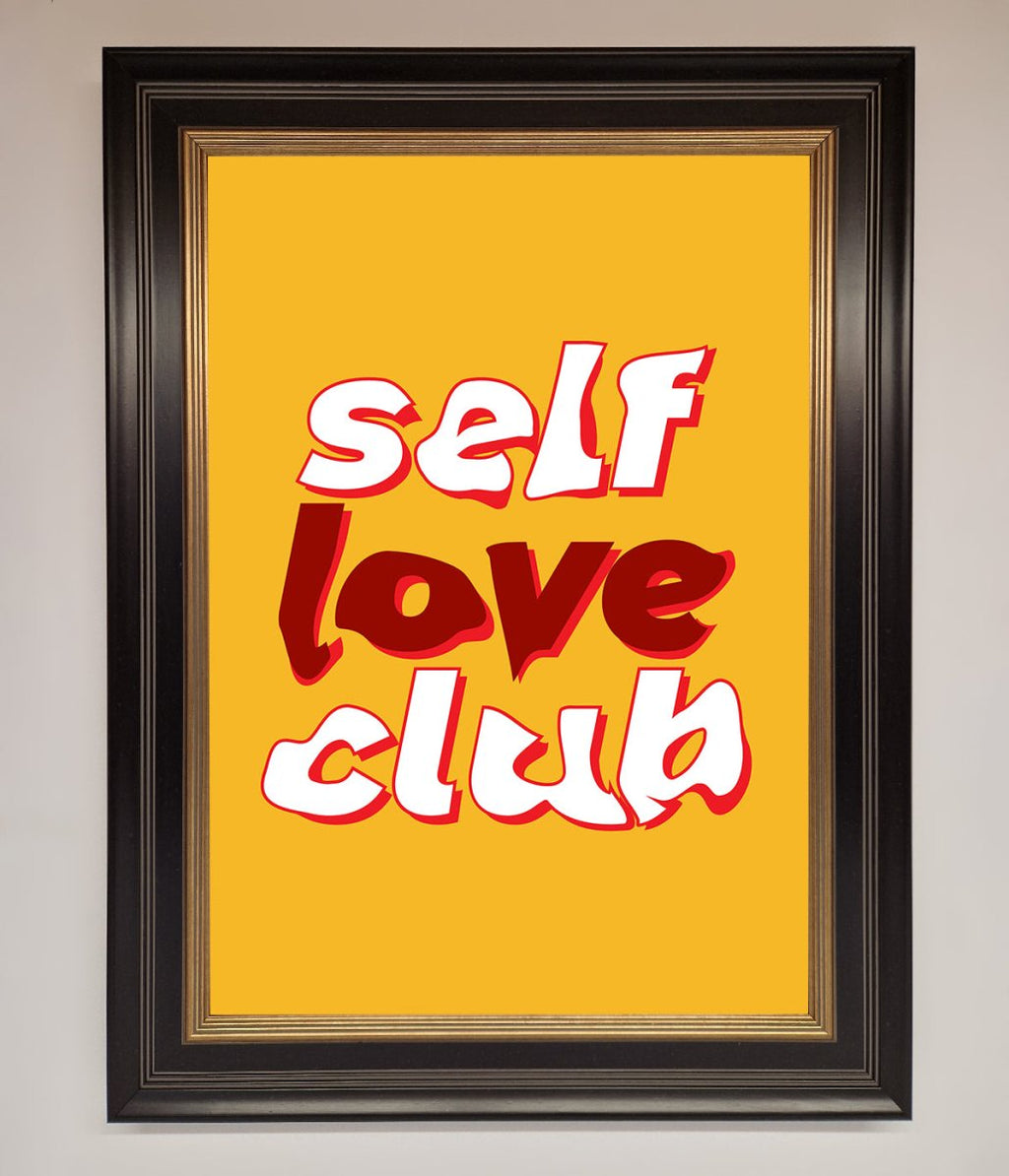Self Love Club Quote Framed Wall Art-17