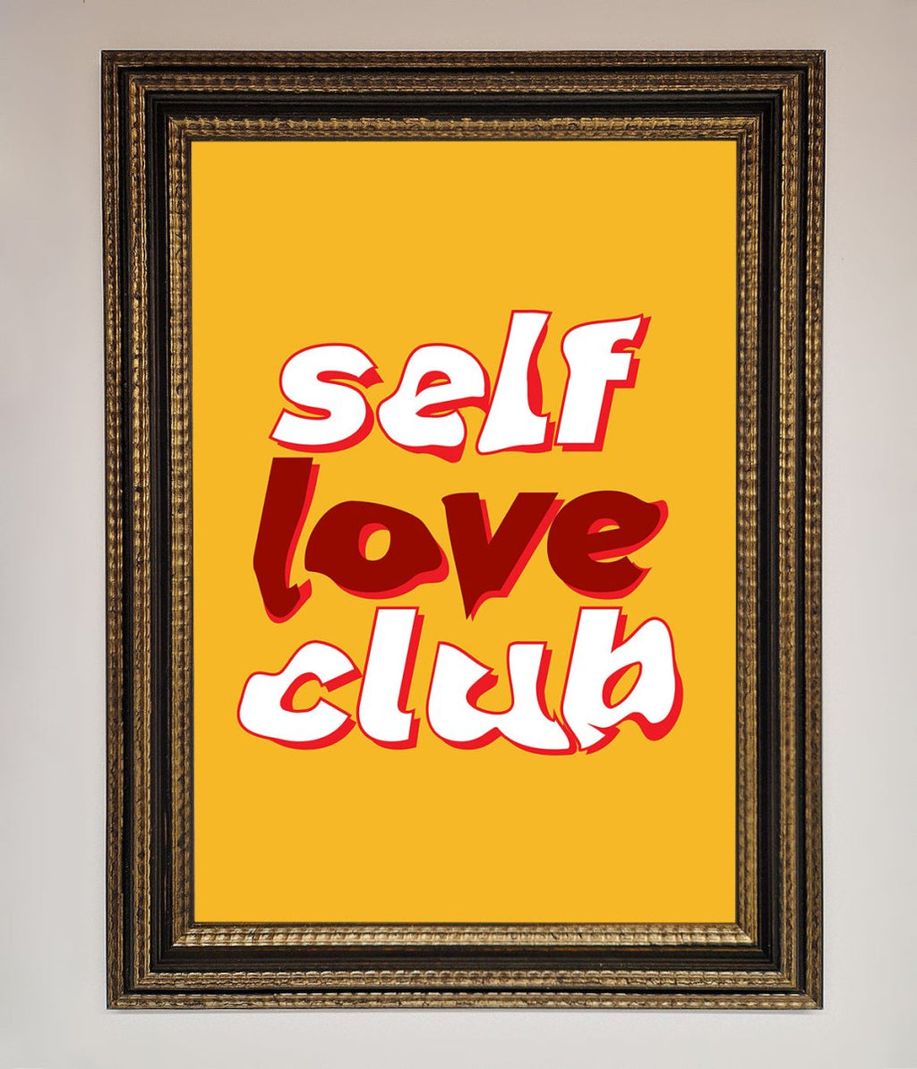 Self Love Club Quote Framed Wall Art-11